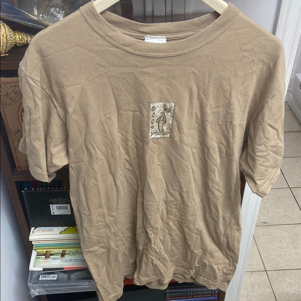Vintage Disney Tan Short Sleeve Goofy Tee Casual Comfort
